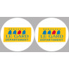 Département 30 le Gard (2 fois 10cm) - Sticker/autocollant