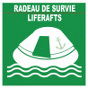 RADEAU DE SURVIE (10X10cm) - Sticker/autocollant