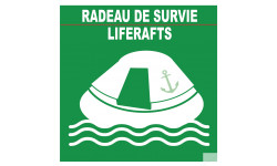 RADEAU DE SURVIE (20X20cm) - Sticker/autocollant