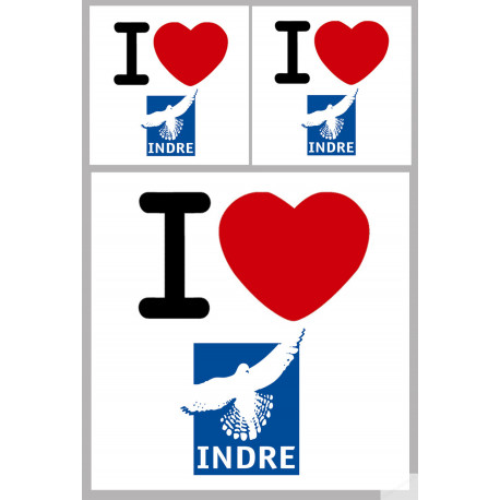 Département 36 Indre (1fois 10cm / 2 fois 5cm) - Sticker/autocollant