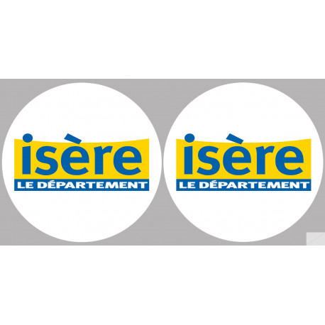 Département 38 l'Isère (2 fois 10cm) - Sticker/autocollant