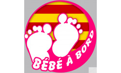 bébé à bord Catalanne - 15cm - Sticker/autocollant