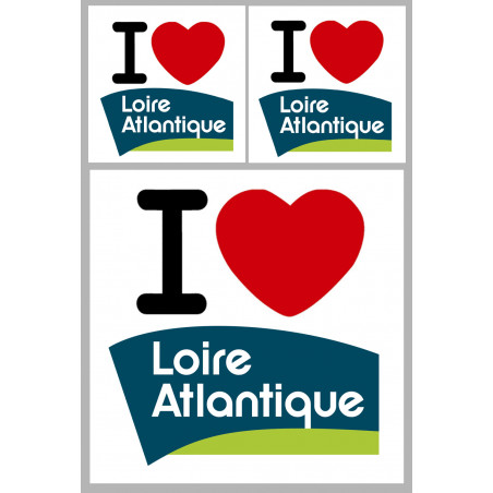 Département 44 la Loire Atlantique (1fois 10cm / 2 fois 5cm) - Sticker/autocollant