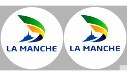 Département 50 la Manche (2 fois 10cm) - Sticker/autocollant