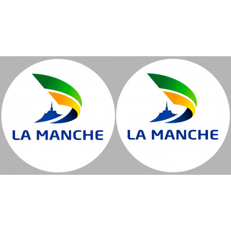 Département 50 la Manche (2 fois 10cm) - Sticker/autocollant