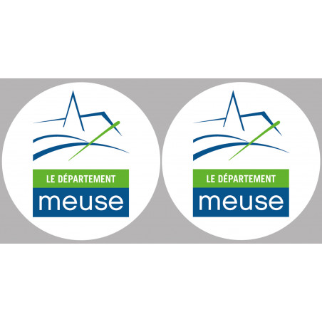 Département 55 la Meuse (2 fois 10cm) - Sticker/autocollant