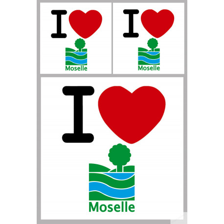 Département 57 la Moselle (1fois 10cm / 2 fois 5cm) - Sticker/autocollant