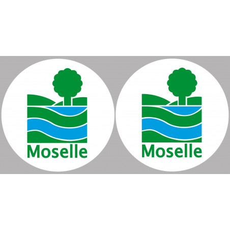 Département 57 la Moselle (2 fois 10cm) - Sticker/autocollant