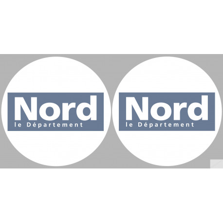 Département 59 le Nord (2 fois 10cm) - Sticker/autocollant