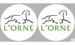 Département 61 l'Orne (2 fois 10cm) - Sticker/autocollant