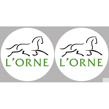 Département 61 l'Orne (2 fois 10cm) - Sticker/autocollant