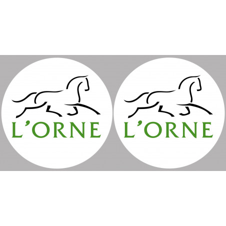 Département 61 l'Orne (2 fois 10cm) - Sticker/autocollant