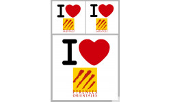 Département 66 les Pyrénées Orientales (1fois 10cm 2fois 5cm) - Sticker/autocollant