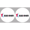 Département 67 le Bas-Rhin (2 fois 10cm) - Sticker/autocollant