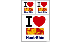 Département 68 le Haut-Rhin (1fois 10cm 2fois 5cm) - Sticker/autocollant