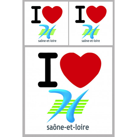 Département 71 la Saône et Loire (1fois 10cm 2fois 5cm) - Sticker/autocollant