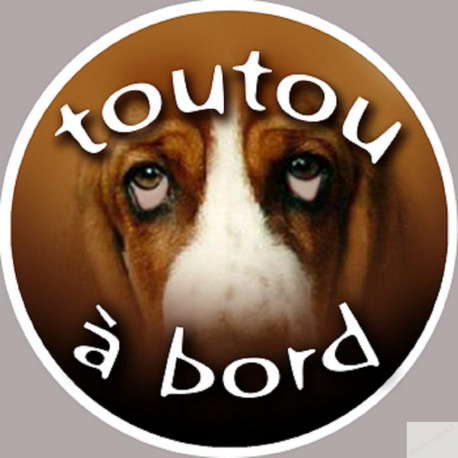 Toutou à bord - 15cm - Sticker/autocollant