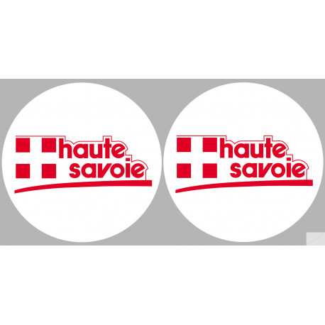 Département 74 la Haute Savoie (2 fois 10cm) - Sticker/autocollant