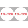 Département 75 l'île de France (2 fois 10cm) - Sticker/autocollant