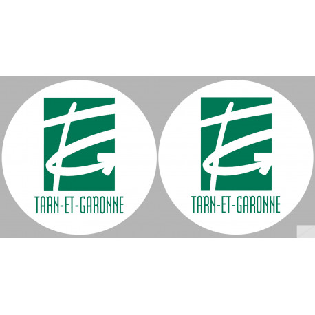 Département 82 le Tarn et Garonne (2 fois 10cm) - Sticker/autocollant