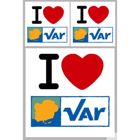 Département 83 le Var (1fois 10cm 2fois 5cm) - Sticker/autocollant