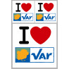 Département 83 le Var (1fois 10cm 2fois 5cm) - Sticker/autocollant