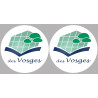 Département 88 les Vosges (2 fois 10cm) - Sticker/autocollant