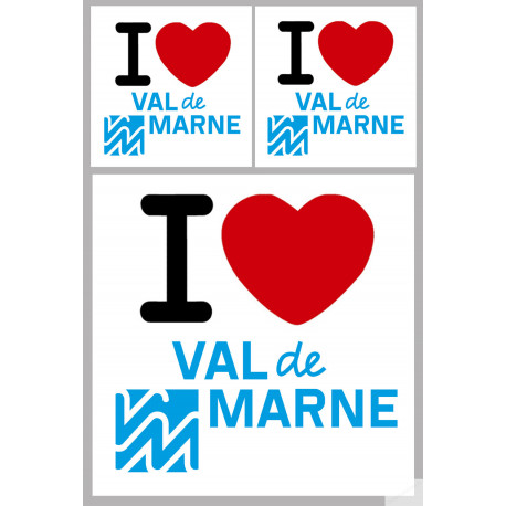 Département 94 le Val de Marne (1fois 10cm 2fois 5cm) - Sticker/autocollant