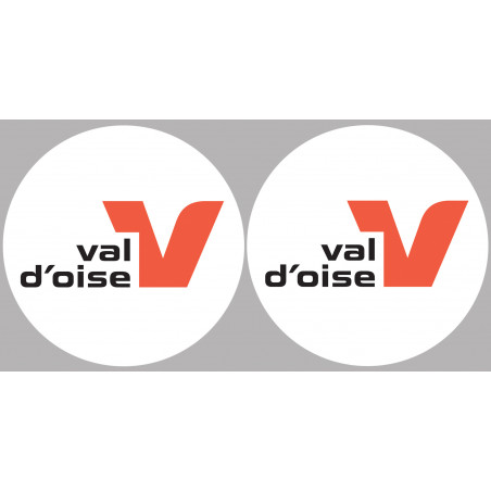 Département 95 le Val d'Oise (2 fois 10cm) - Sticker/autocollant