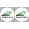 Département 971 la Guadeloupe (2 fois 10cm) - Sticker/autocollant