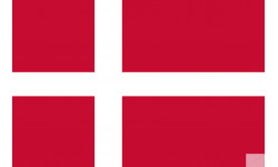 Drapeau Danemark (15x10cm) - Sticker/autocollant