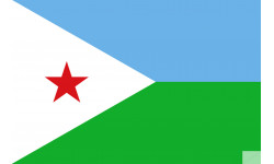 Drapeau Djibouti (19.5x13cm) - Sticker/autocollant