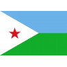 Drapeau Djibouti (19.5x13cm) - Sticker/autocollant