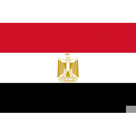 Drapeau Egypte (19.5x13cm) - Sticker/autocollant