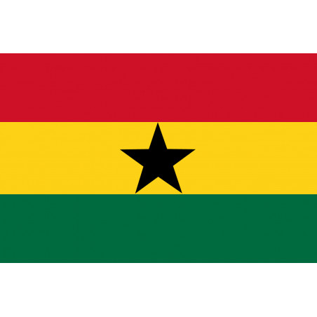 Drapeau Ghana (19.5x13cm) - Sticker/autocollant