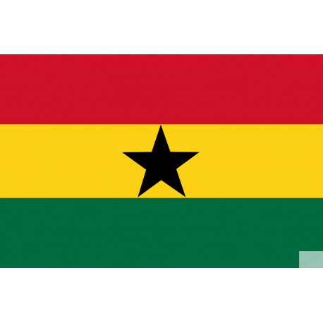 Drapeau Ghana (5x3.3cm) - Sticker/autocollant