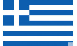 Drapeau Grèce (19.5x13cm) - Sticker/autocollant