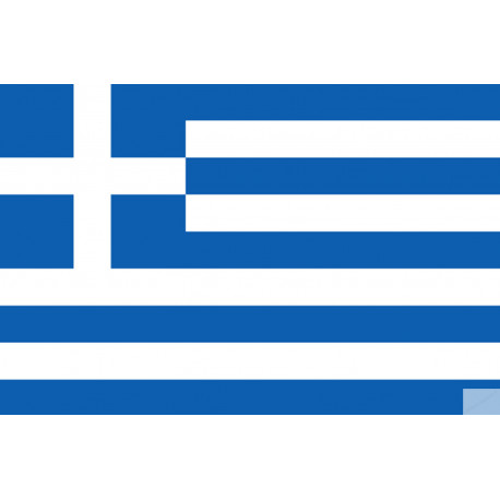 Drapeau Grèce (15x10cm) - Sticker/autocollant