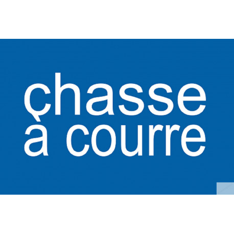 chasse à courre - 10x6.5cm - Sticker/autocollant