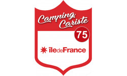 campingcariste Ile de France 75 - 10x7.5cm - Sticker/autocollant