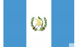 Drapeau Guatemala (19.5x13cm) - Sticker/autocollant