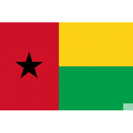 Drapeau Guinée Bissau (5x3.3cm) - Sticker/autocollant