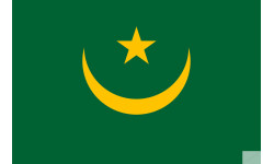 Drapeau Mauritanie (19.5x13cm) - Sticker/autocollant