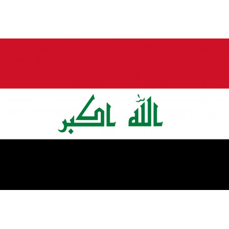 Drapeau Irak (19.5x13cm) - Sticker/autocollant