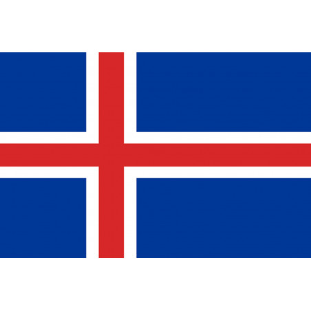 Drapeau Islande (19.5x13cm) - Sticker/autocollant