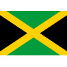 Drapeau Jamaïque (5x3.3cm) - Sticker/autocollant