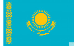 Drapeau Kazakhstan (19.5x13cm) - Sticker/autocollant