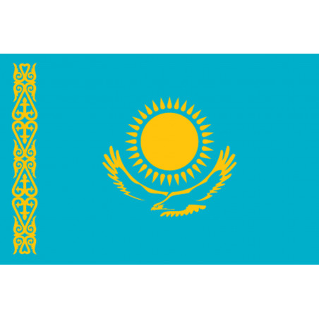 Drapeau Kazakhstan (19.5x13cm) - Sticker/autocollant