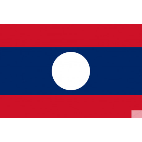 Drapeau Laos (19.5x13cm) - Sticker/autocollant