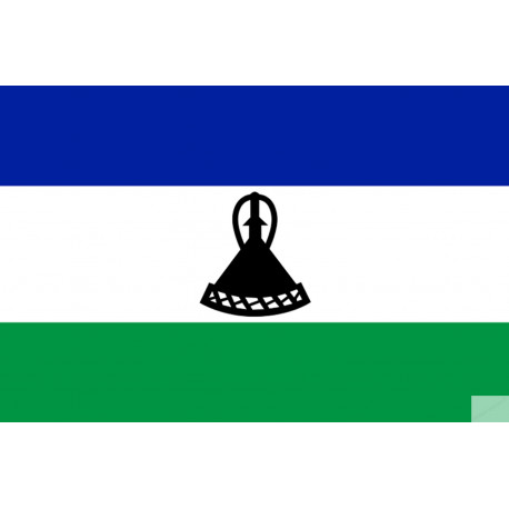 Drapeau Lesotho (5x3.3cm) - Sticker/autocollant